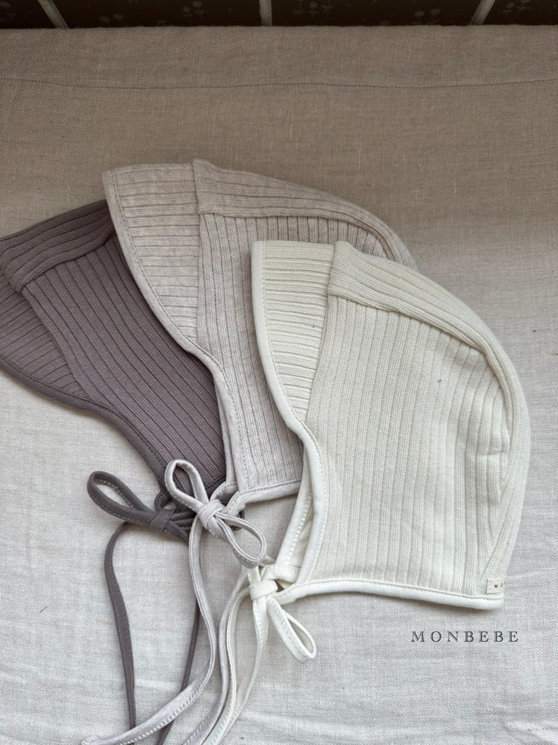 Monbebe - Korean Baby Fashion - #onlinebabyshop - Knit Rib Bonnet - 5