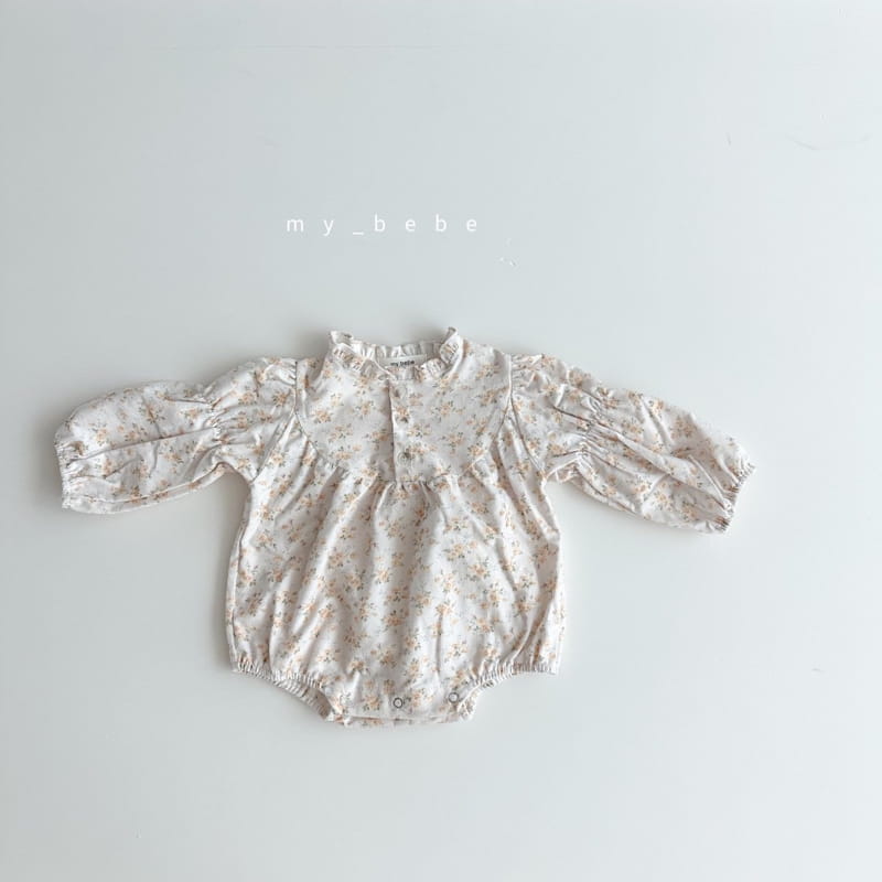 My Bebe - Korean Baby Fashion - #babyoutfit - Petit Shirring Bodysuit - 6