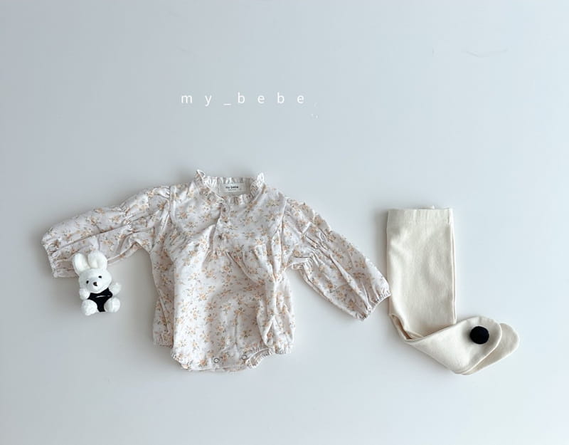 My Bebe - Korean Baby Fashion - #smilingbaby - Petit Shirring Bodysuit - 10