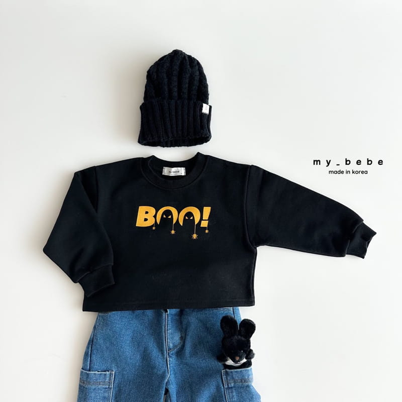 My Bebe - Korean Children Fashion - #childofig - Boo Sweatshirt - 2