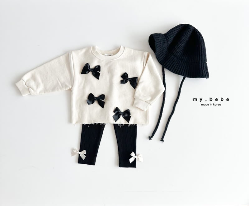 My Bebe - Korean Children Fashion - #childrensboutique - Ribbon Sweatshirt - 8