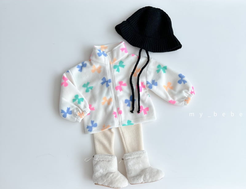 My Bebe - Korean Children Fashion - #kidsstore - Fleece Zip-up - 5