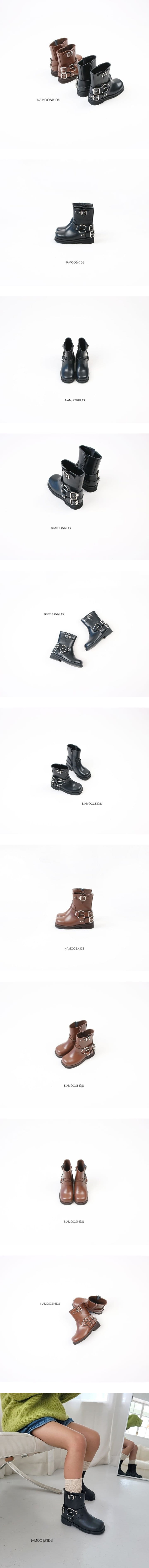 Namoo & Kids - Korean Children Fashion - #fashionkids - Two Buckle Ankle Boots
