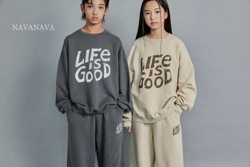 Navanava - Korean Children Fashion - #childofig - Life Sweatshirt - 2