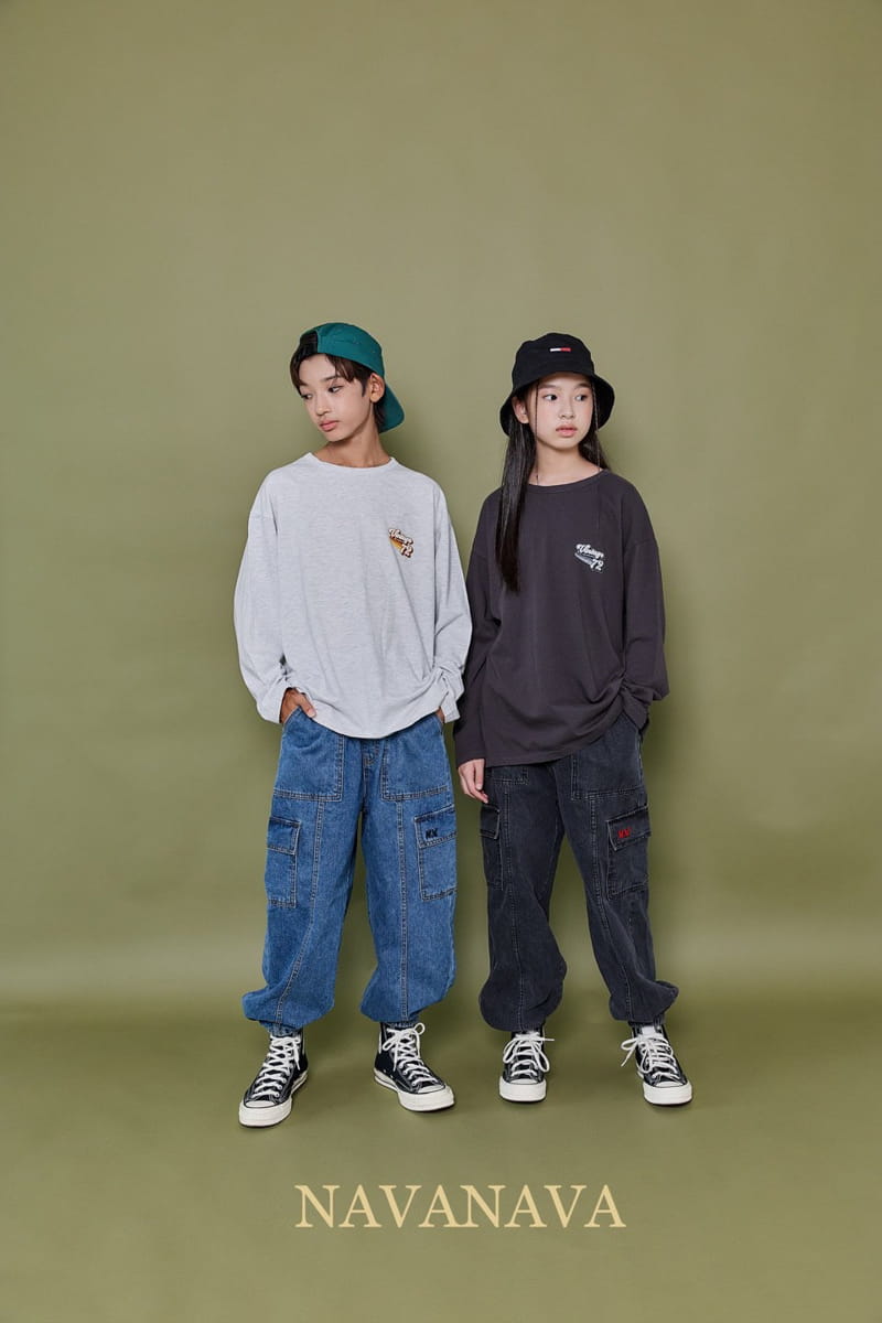 Navanava - Korean Children Fashion - #designkidswear - Bear St Collar Tee - 2