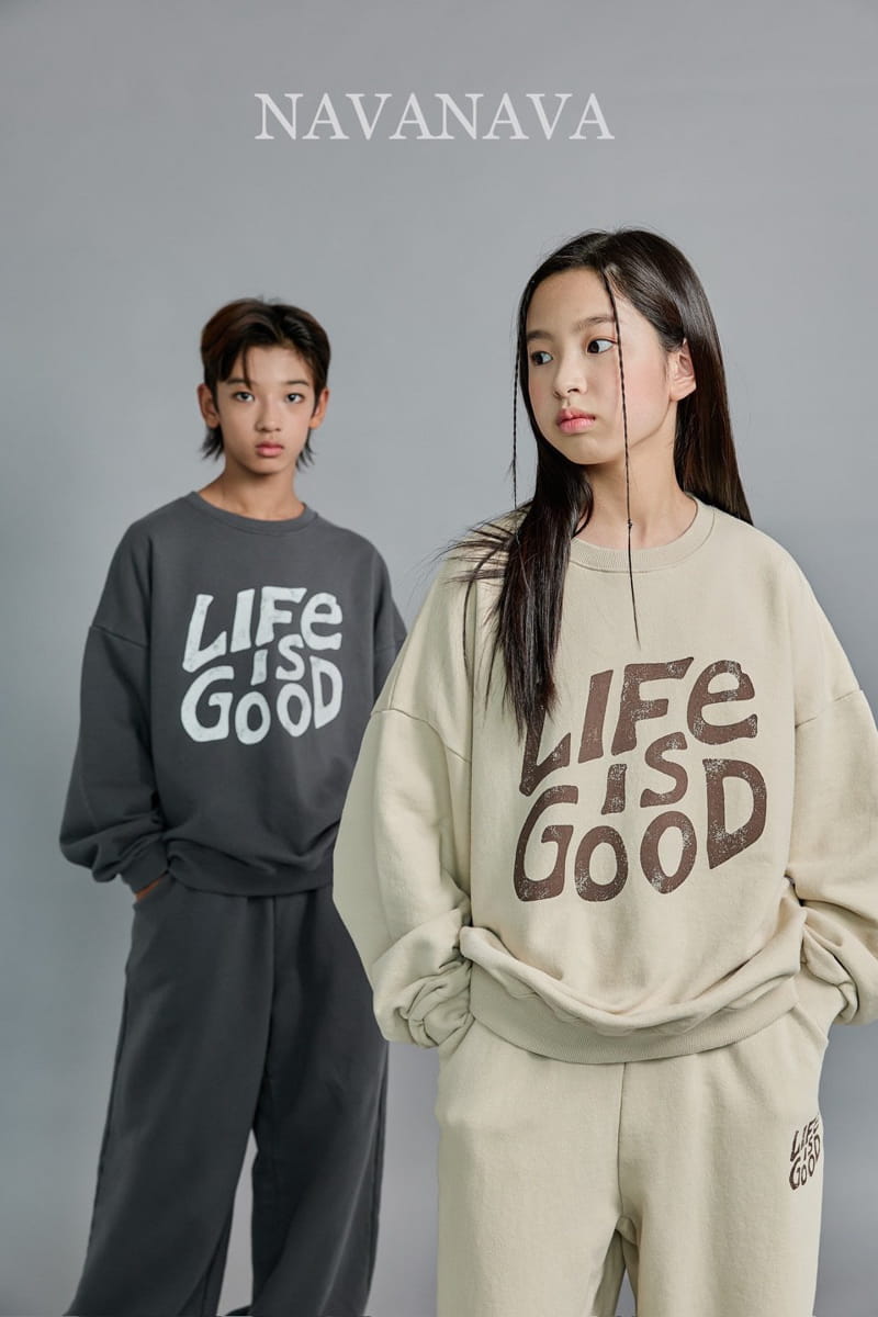 Navanava - Korean Children Fashion - #kidsstore - Life Sweatshirt - 8