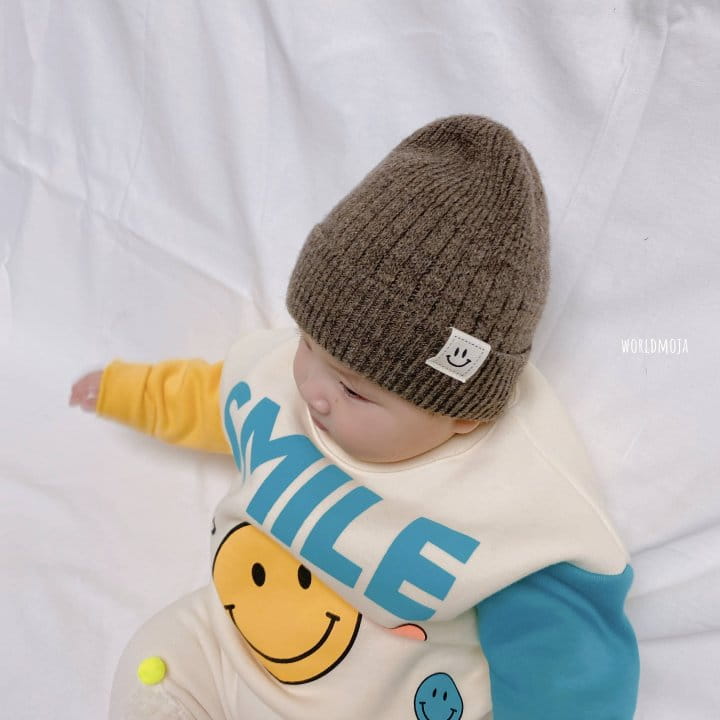 New World - Korean Baby Fashion - #onlinebabyboutique - Smile Lavel Short Beanie - 7