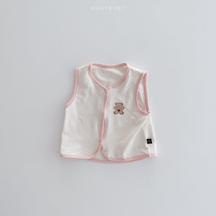 Oott Bebe - Korean Baby Fashion - #babyclothing - Sweet Modal Vest 2~12m - 2