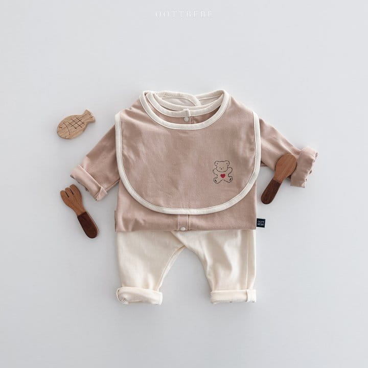 Oott Bebe - Korean Baby Fashion - #babyfever - Sweet Modal Reversible Bib