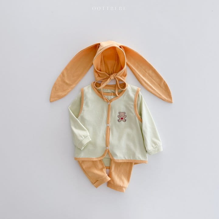 Oott Bebe - Korean Baby Fashion - #babyootd - Sweet Modal Vest 2~12m - 8