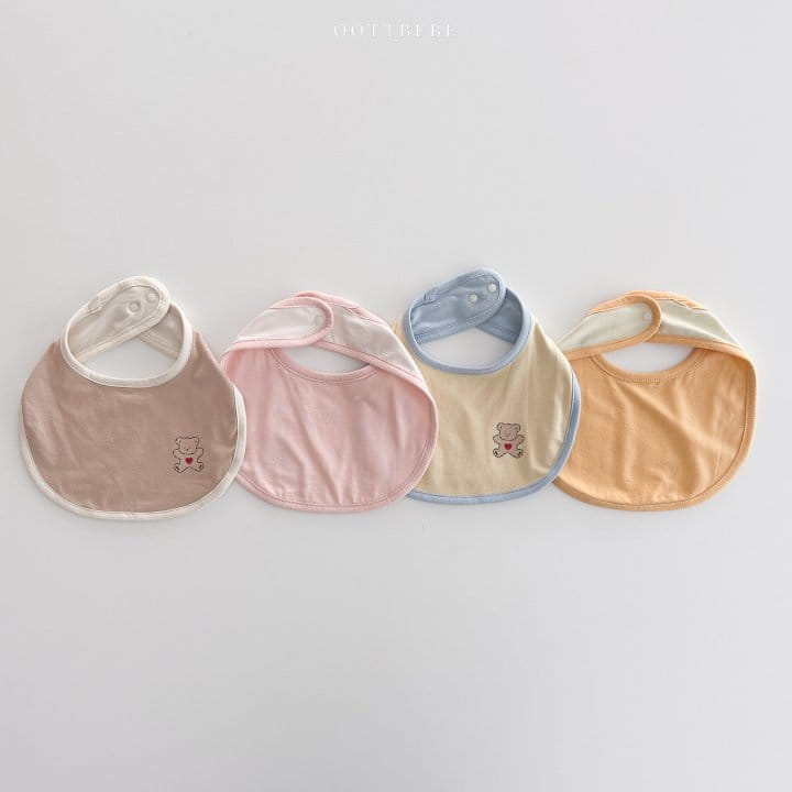 Oott Bebe - Korean Baby Fashion - #babyootd - Sweet Modal Reversible Bib - 5