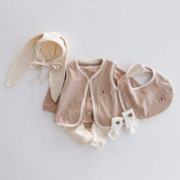 Oott Bebe - Korean Baby Fashion - #babyoutfit - Sweet Modal Vest 2~12m - 9