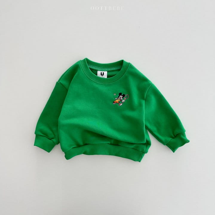 Oott Bebe - Korean Children Fashion - #childrensboutique - Tennis M Sweatshirt - 8