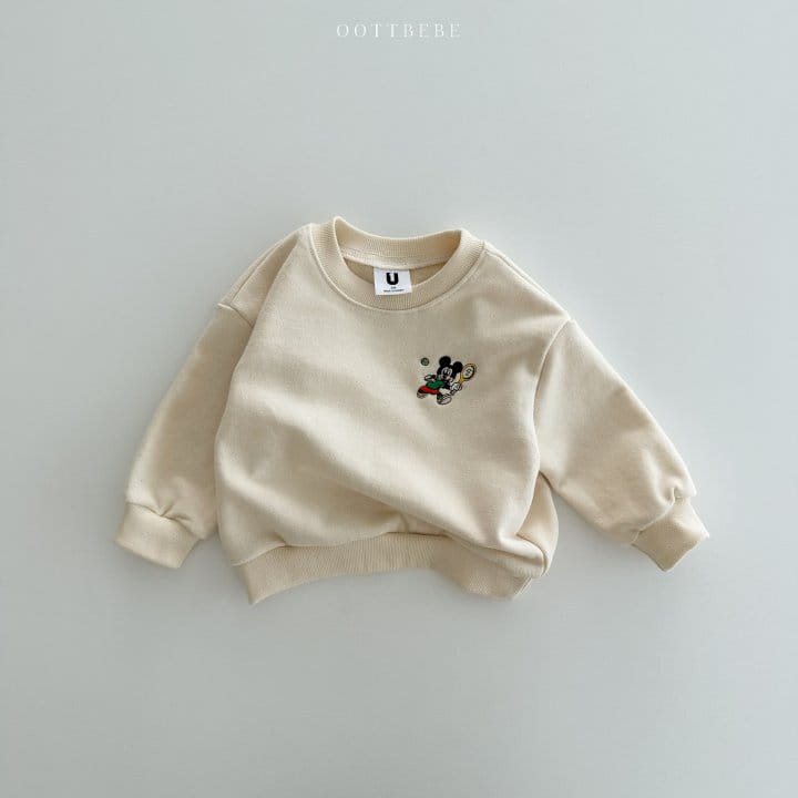 Oott Bebe - Korean Children Fashion - #designkidswear - Tennis M Sweatshirt - 9