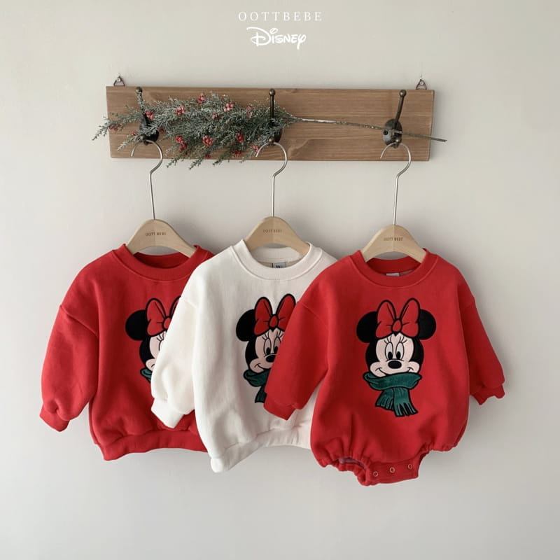 Oott Bebe - Korean Children Fashion - #fashionkids - D Santa Embroidery Sweatshirt - 5