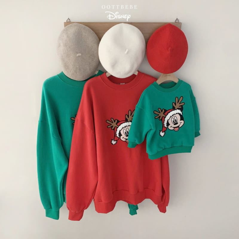 Oott Bebe - Korean Children Fashion - #kidsshorts - D Santa Embroidery Sweatshirt - 6