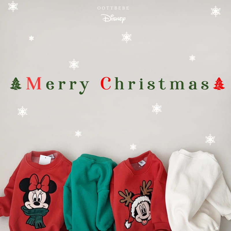Oott Bebe - Korean Children Fashion - #minifashionista - D Santa Embroidery Sweatshirt - 12