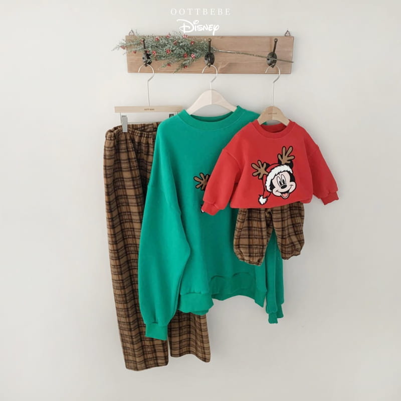 Oott Bebe - Korean Women Fashion - #vintagekidsstyle - Mom D Santa Embroidery Sweatshirt - 3