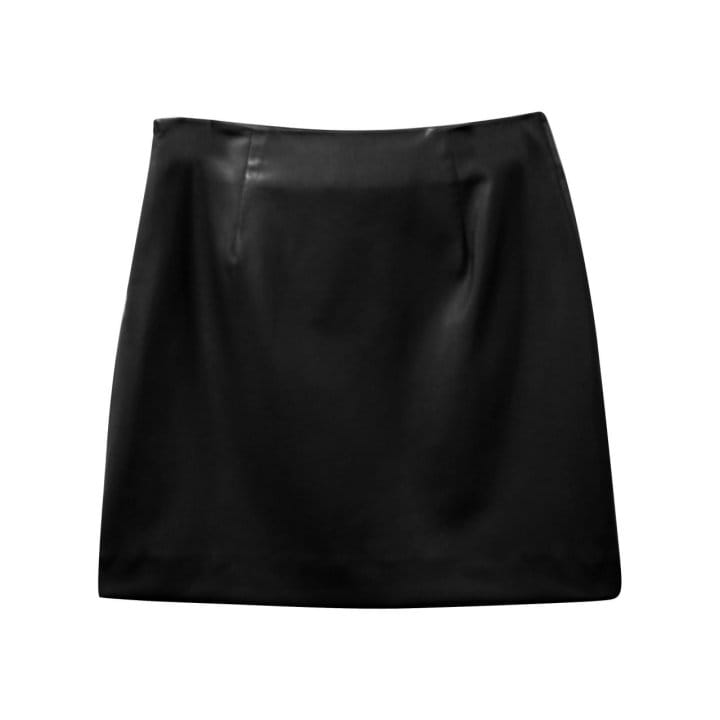 Paper Moon - Korean Women Fashion - #momslook - classic  leather mini skirt - 9