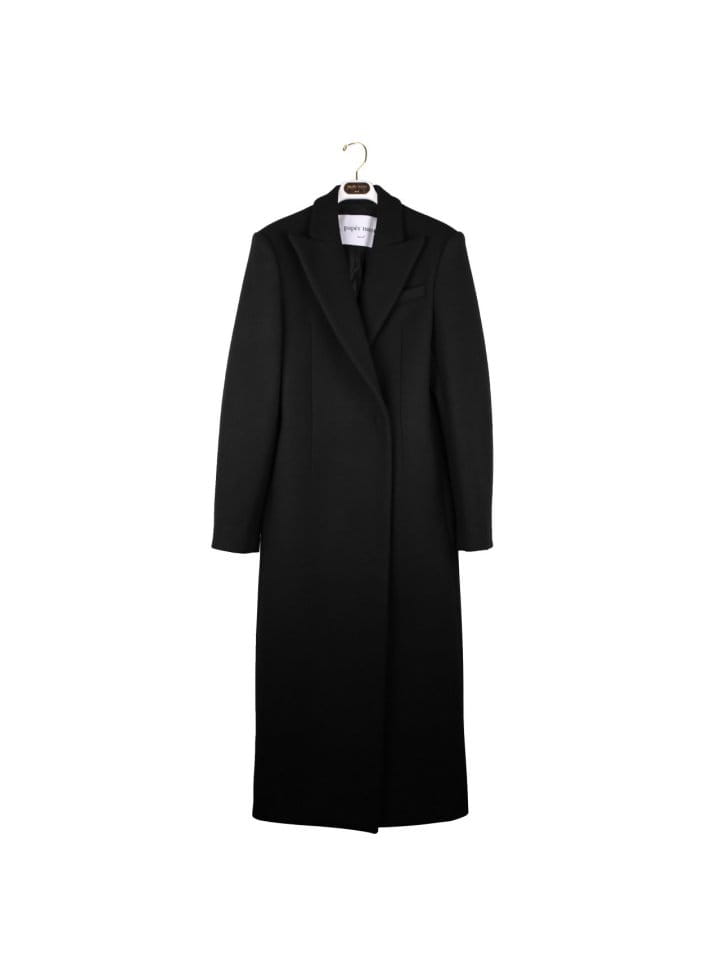 Paper Moon - Korean Women Fashion - #pursuepretty - virgin 100 % wool peak lapel tailored maxi coat - 4