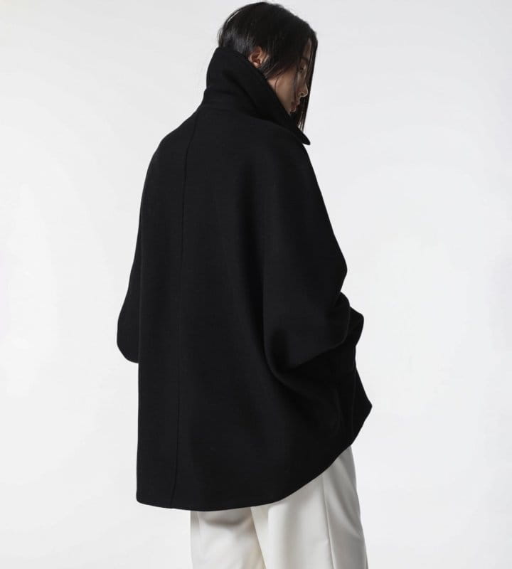 Paper Moon - Korean Women Fashion - #pursuepretty - LUX oversized wool cocoon pea coat   - 4