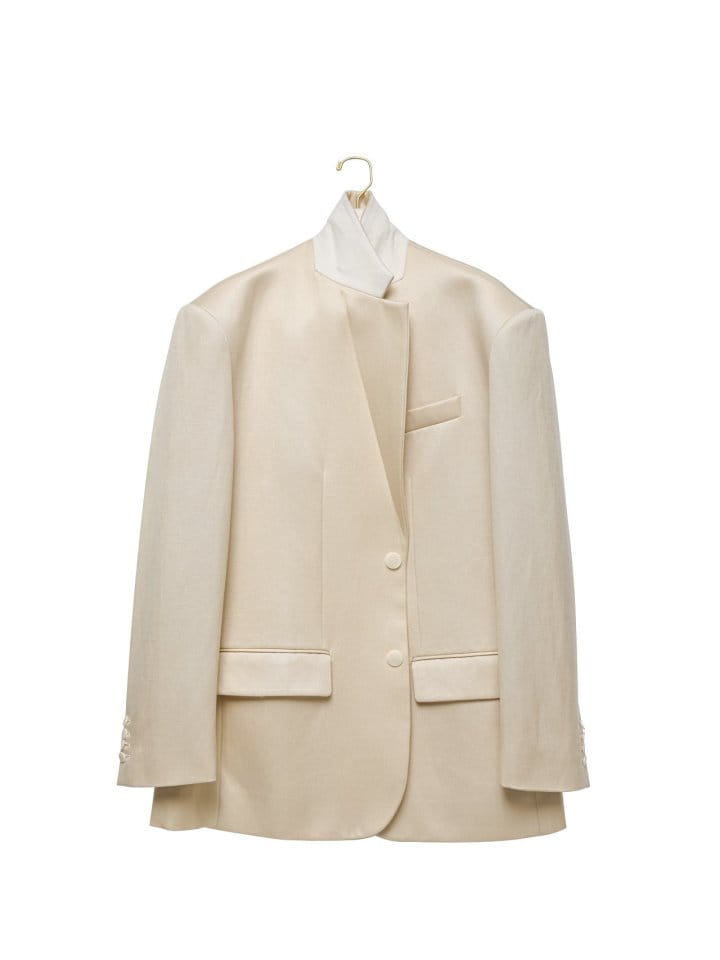 Paper Moon - Korean Women Fashion - #restrostyle - linen maxi oversized two button blazer jacket - 4