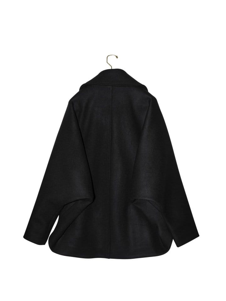Paper Moon - Korean Women Fashion - #thelittlethings - LUX oversized wool cocoon pea coat   - 8
