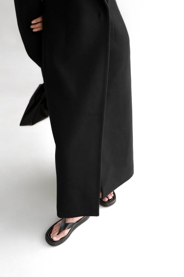 Paper Moon - Korean Women Fashion - #vintageinspired - virgin 100 % wool peak lapel tailored maxi coat
