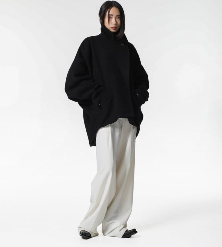 Paper Moon - Korean Women Fashion - #vintageinspired - LUX oversized wool cocoon pea coat  