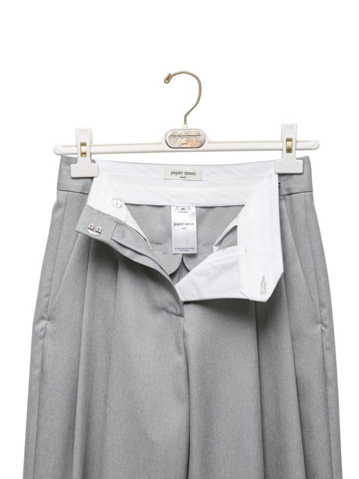 Paper Moon - Korean Women Fashion - #vintagekidsstyle - soft touch pin tuck wide trousers - 8