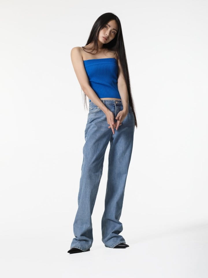 Paper Moon - Korean Women Fashion - #momslook - maxi length button fly boyfriend jeans - 4