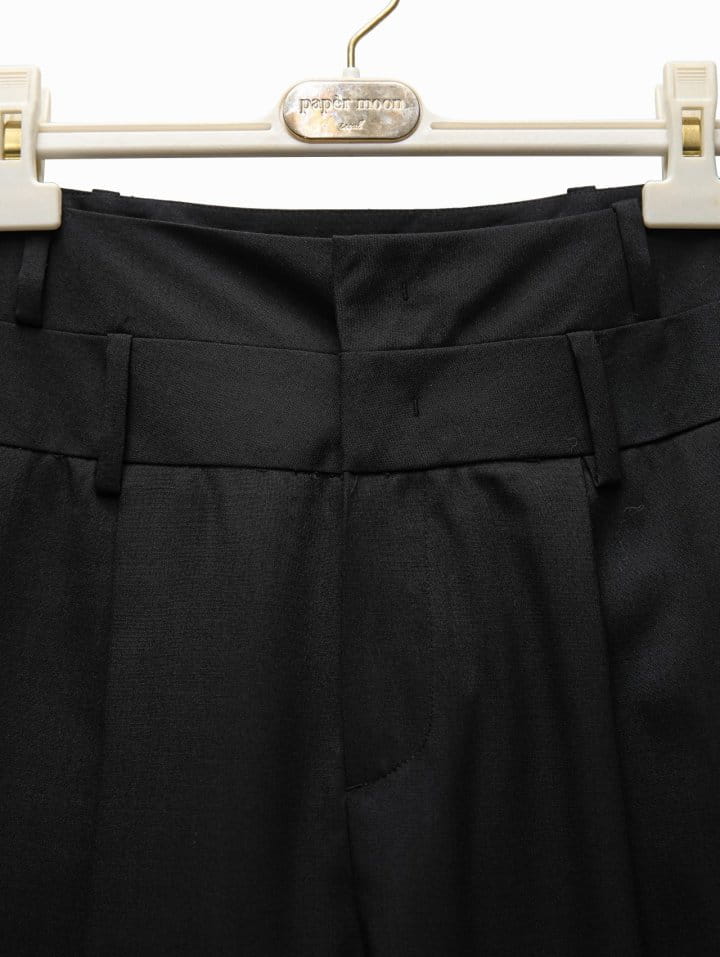 Paper Moon - Korean Women Fashion - #womensfashion - double waisted pin ~ tuck wide trousers - 9