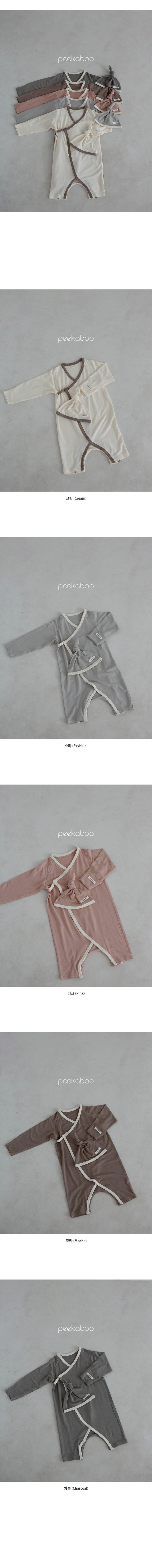 Peekaboo - Korean Baby Fashion - #babyootd - Café Benet Hat Set - 3