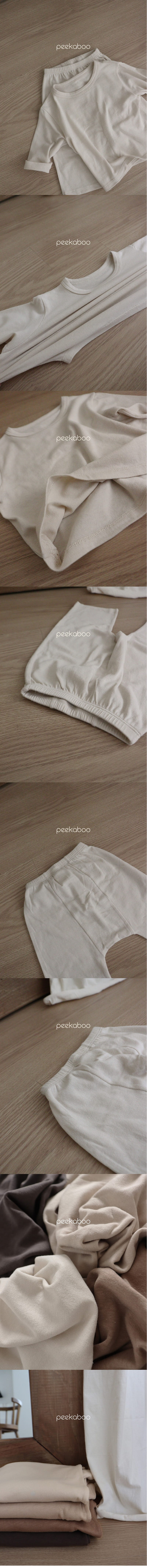 Peekaboo - Korean Baby Fashion - #babyoutfit - Soft Baby Set - 4