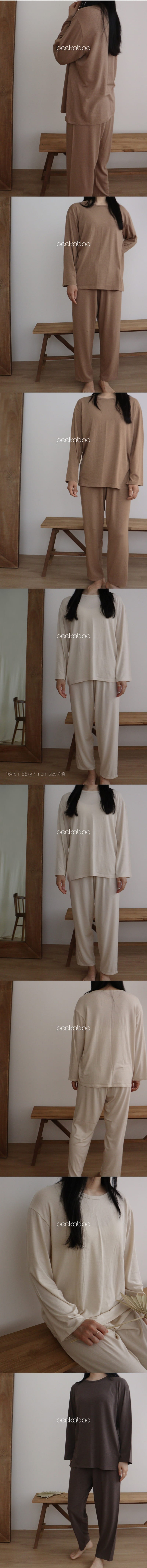 Peekaboo - Korean Women Fashion - #momslook - Soft Set Mom - 3