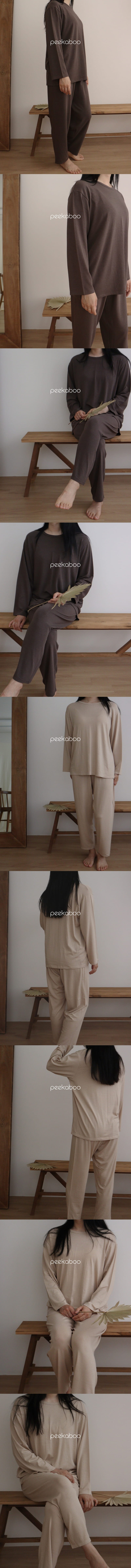 Peekaboo - Korean Women Fashion - #momslook - Soft Set Mom - 4
