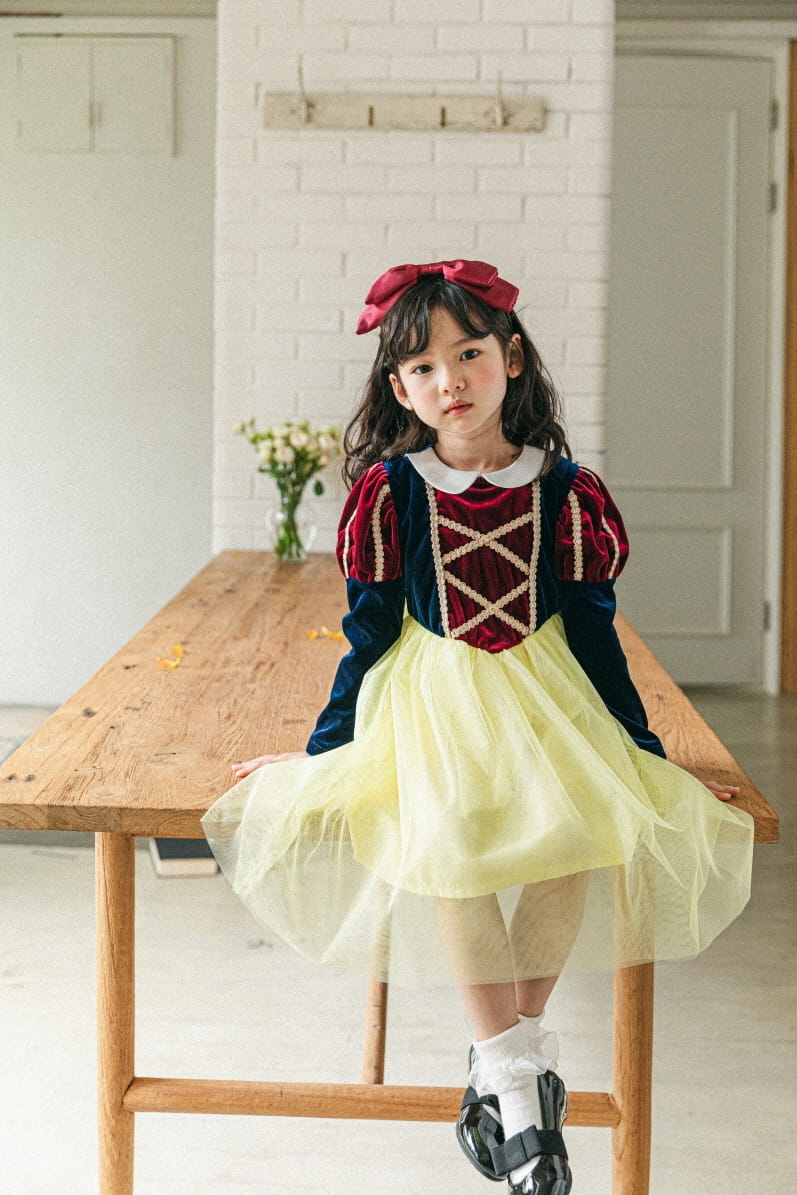 Pink Berry - Korean Children Fashion - #kidsshorts - Snow White One-piece - 7