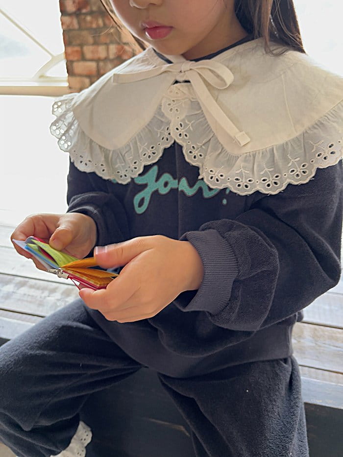 Popochichi - Korean Children Fashion - #fashionkids - Letter Sweatshirt - 6