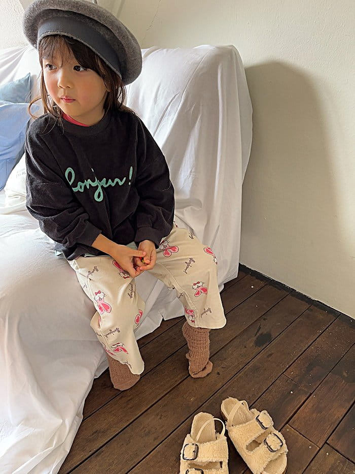 Popochichi - Korean Children Fashion - #kidsstore - Letter Sweatshirt - 8