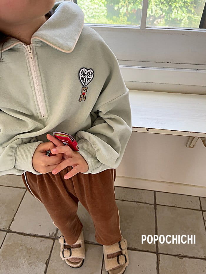 Popochichi - Korean Children Fashion - #kidzfashiontrend - Veloure Zip-up