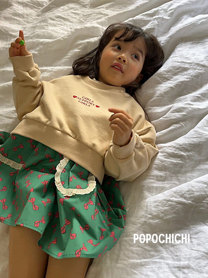 Popochichi - Korean Children Fashion - #prettylittlegirls - Crop Sweatshirt