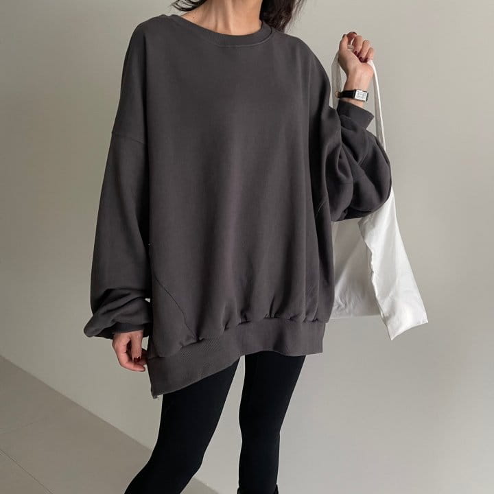 Ripple - Korean Women Fashion - #momslook - Solid Sweatshirt - 6