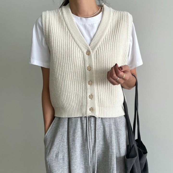 Ripple - Korean Women Fashion - #momslook - Paco Knit Vest - 3