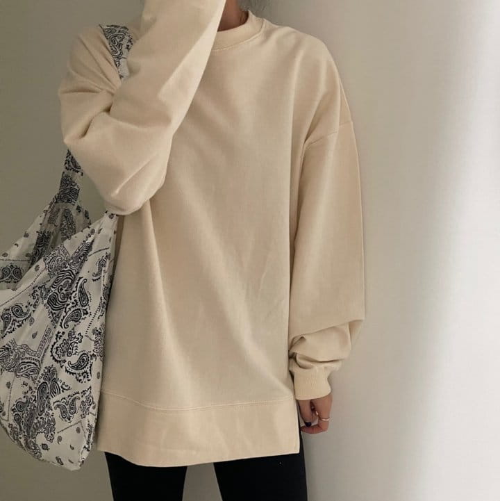 Ripple - Korean Women Fashion - #vintagekidsstyle - Clean Long Sweatshirt - 4