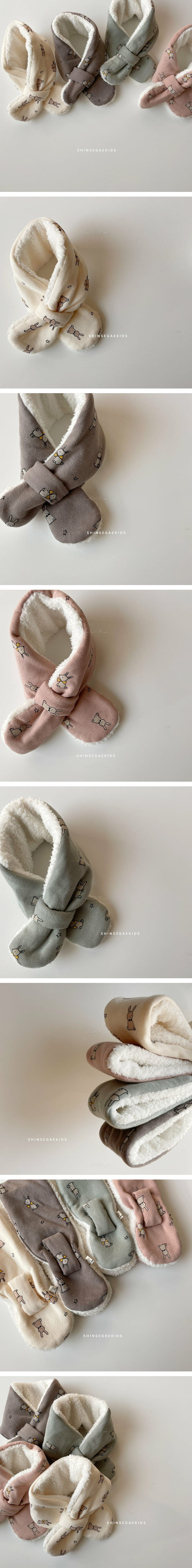 Shinseage Kids - Korean Children Fashion - #childrensboutique - Ribbon Rabbit Neck Warmer