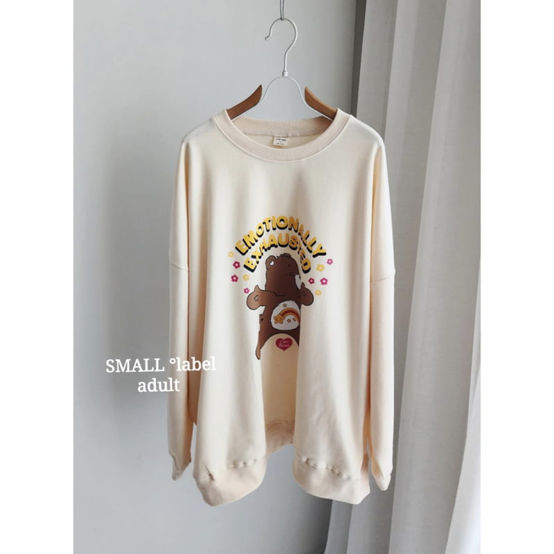 Small Label - Korean Women Fashion - #momslook - Heart Bear Sweatshirt Mom - 12