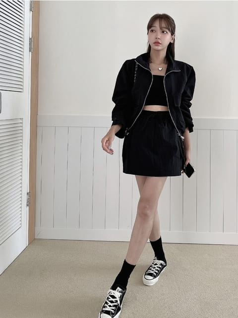 Vanilla - Korean Women Fashion - #momslook - Zipper Twin Skirt - 9