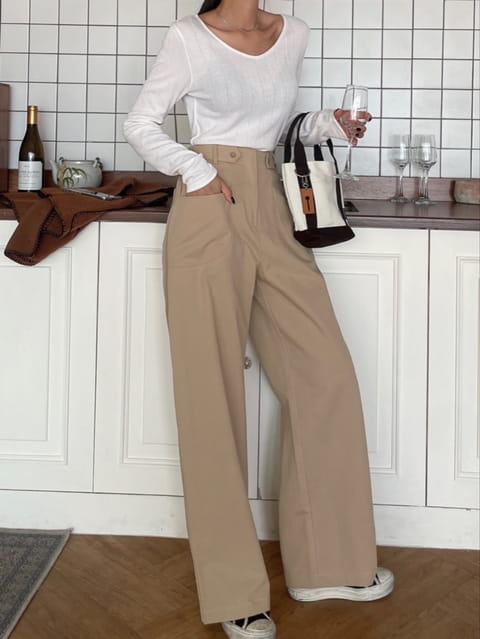 Vanilla - Korean Women Fashion - #thelittlethings - Cotton Pants - 2
