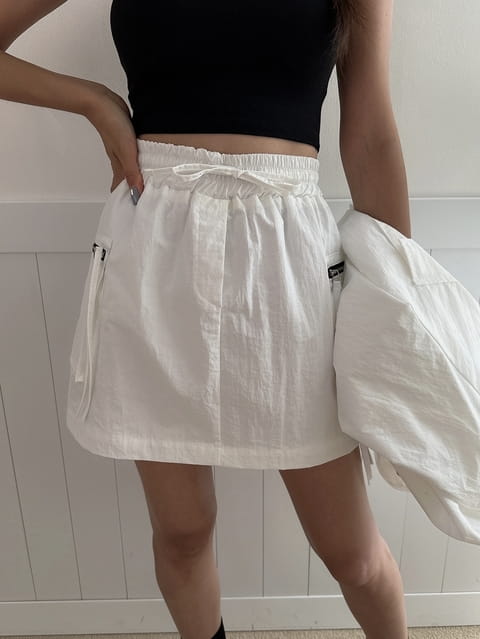 Vanilla - Korean Women Fashion - #momslook - Zipper Twin Skirt - 4