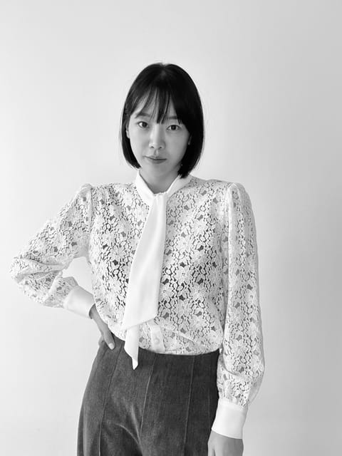 Verni - Korean Women Fashion - #momslook - Lace Tie Blouse - 6